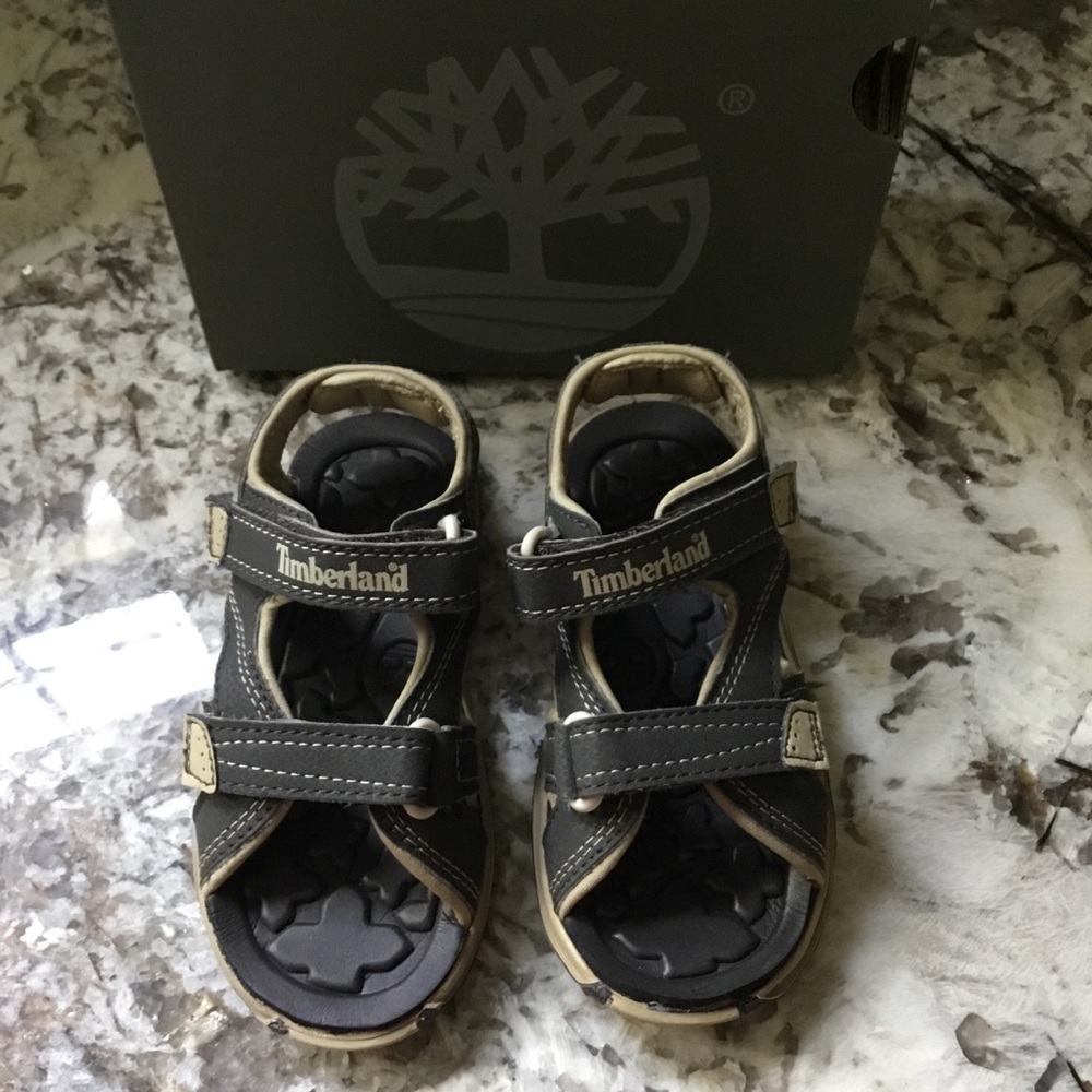 Timberland Mad River 2-Strap Brown Tan Size 9